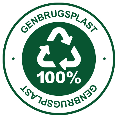 100% Genbrugsplast